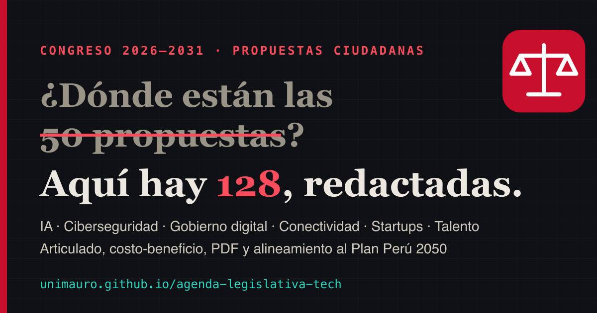 IA-01 · Registro público de algoritmos — Agenda Legislativa Tech