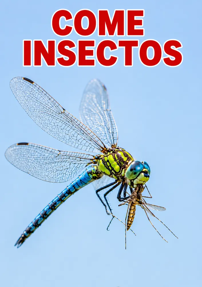 Libélula cazando