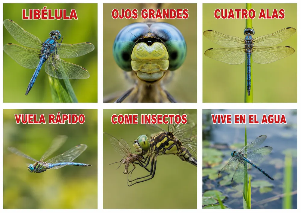 Los seis datos de la libélula